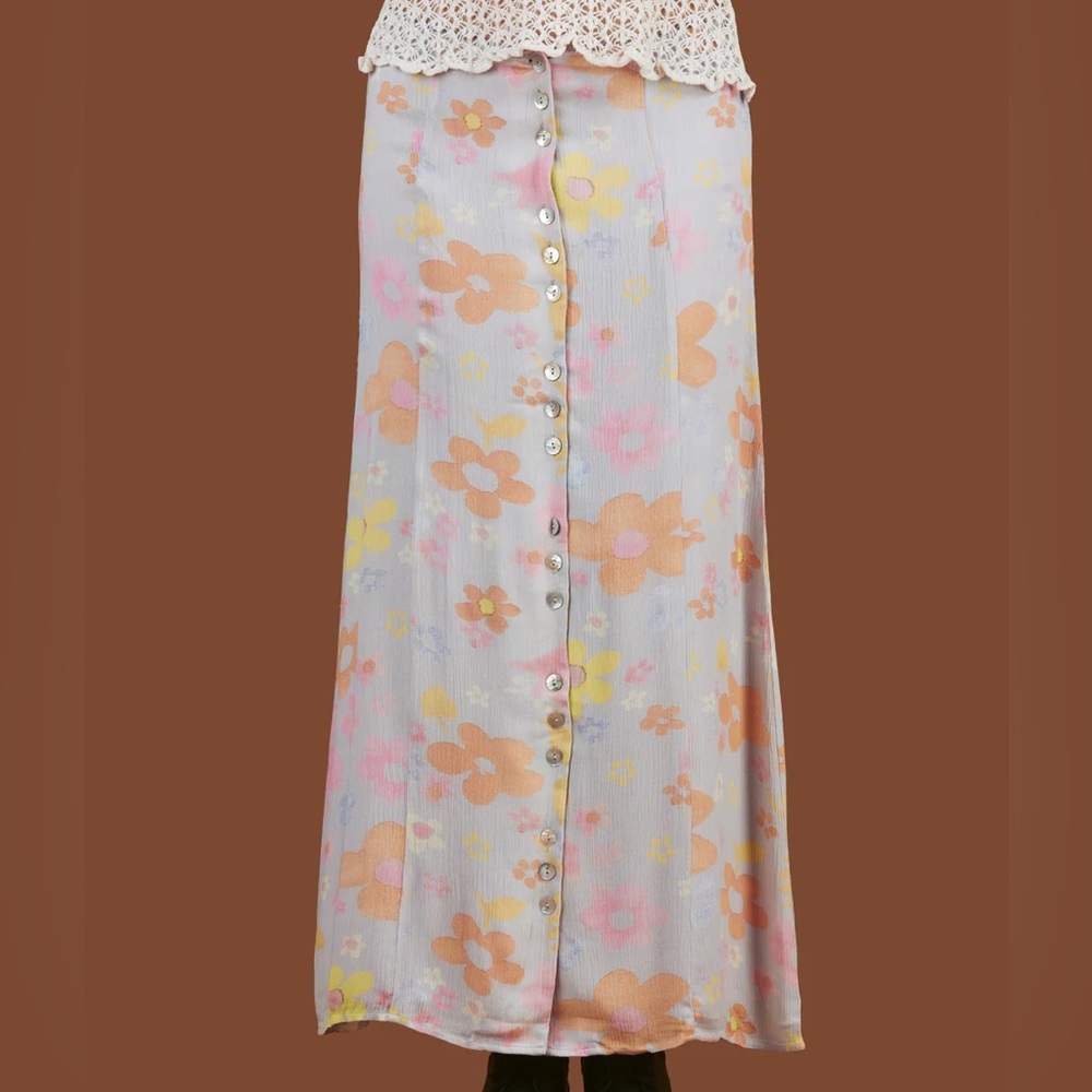 UNIF Light Blue Floral Skirt or “The Dew Skirt”